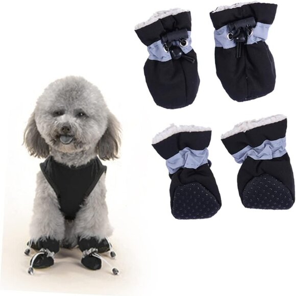 Rainboot Dogs Cat Shoes Rain Booties Winter Snow Rain Protector Warm Pet S - Picture 1 of 9